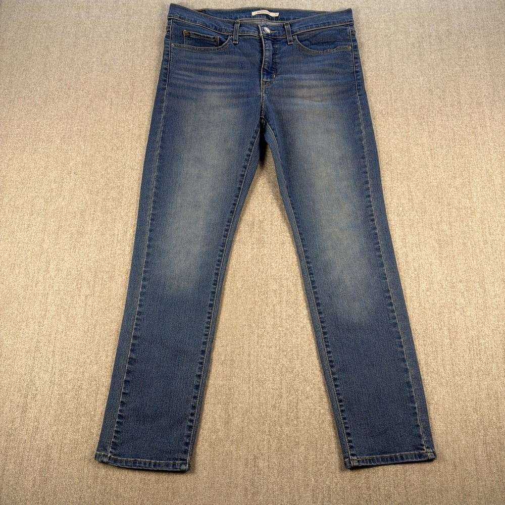 Levi's 312 Women's Shaping Slimming Jeans Blue Stretch Fit Comfort Denim Size 31
